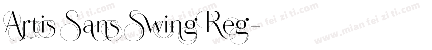 Artis Sans Swing Reg字体转换